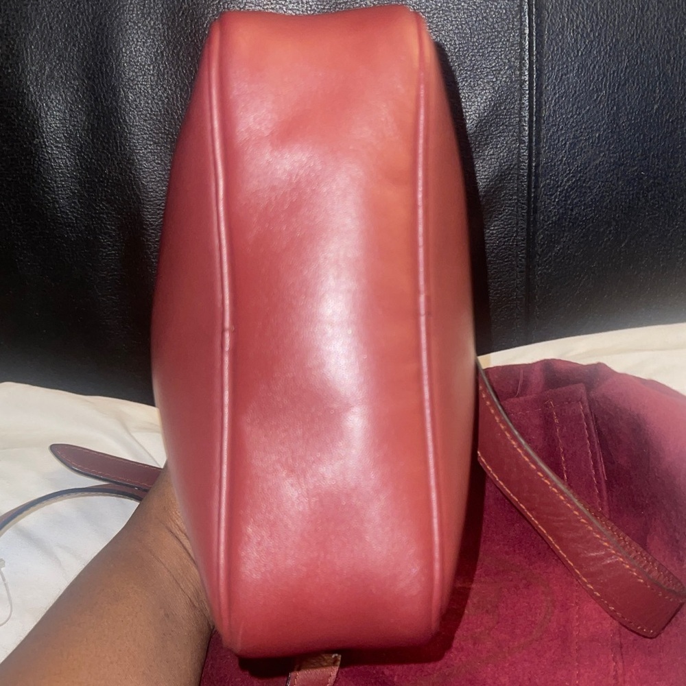 Cartier VTG Authentic Must de Cartier Bordeaux Leather Crossbody Bag w/Dustbag - Picture 12 of 17